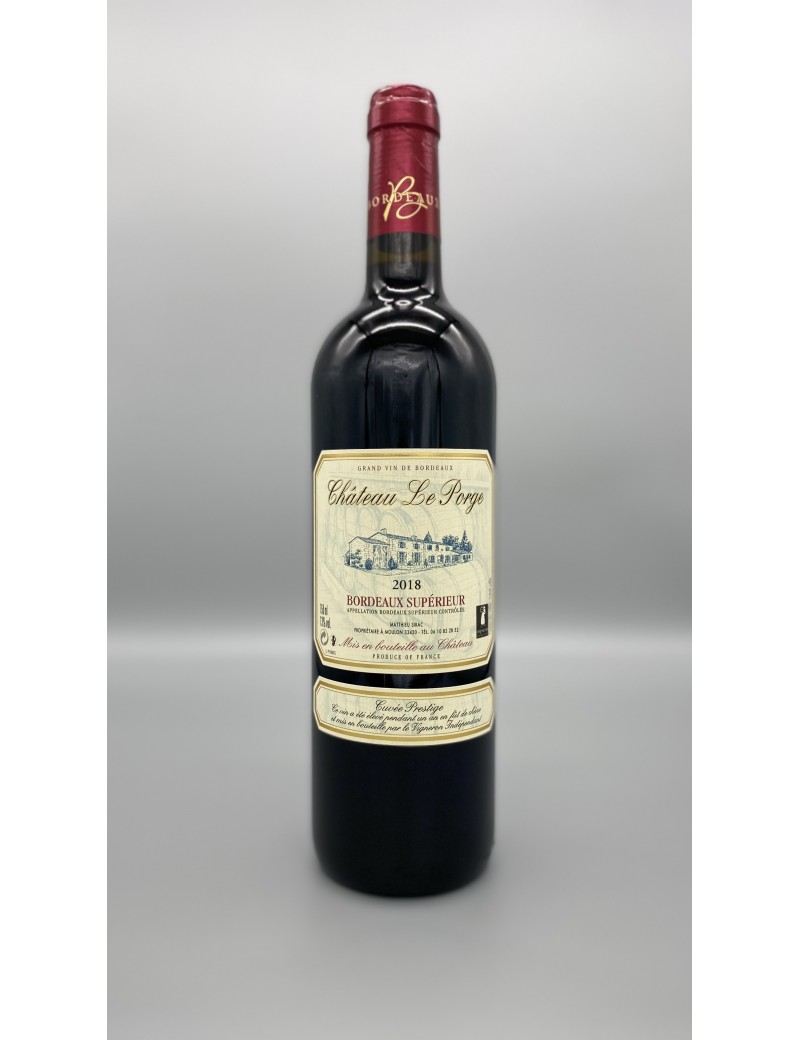 Bordeaux Supérieur Rouge 2018 Bio